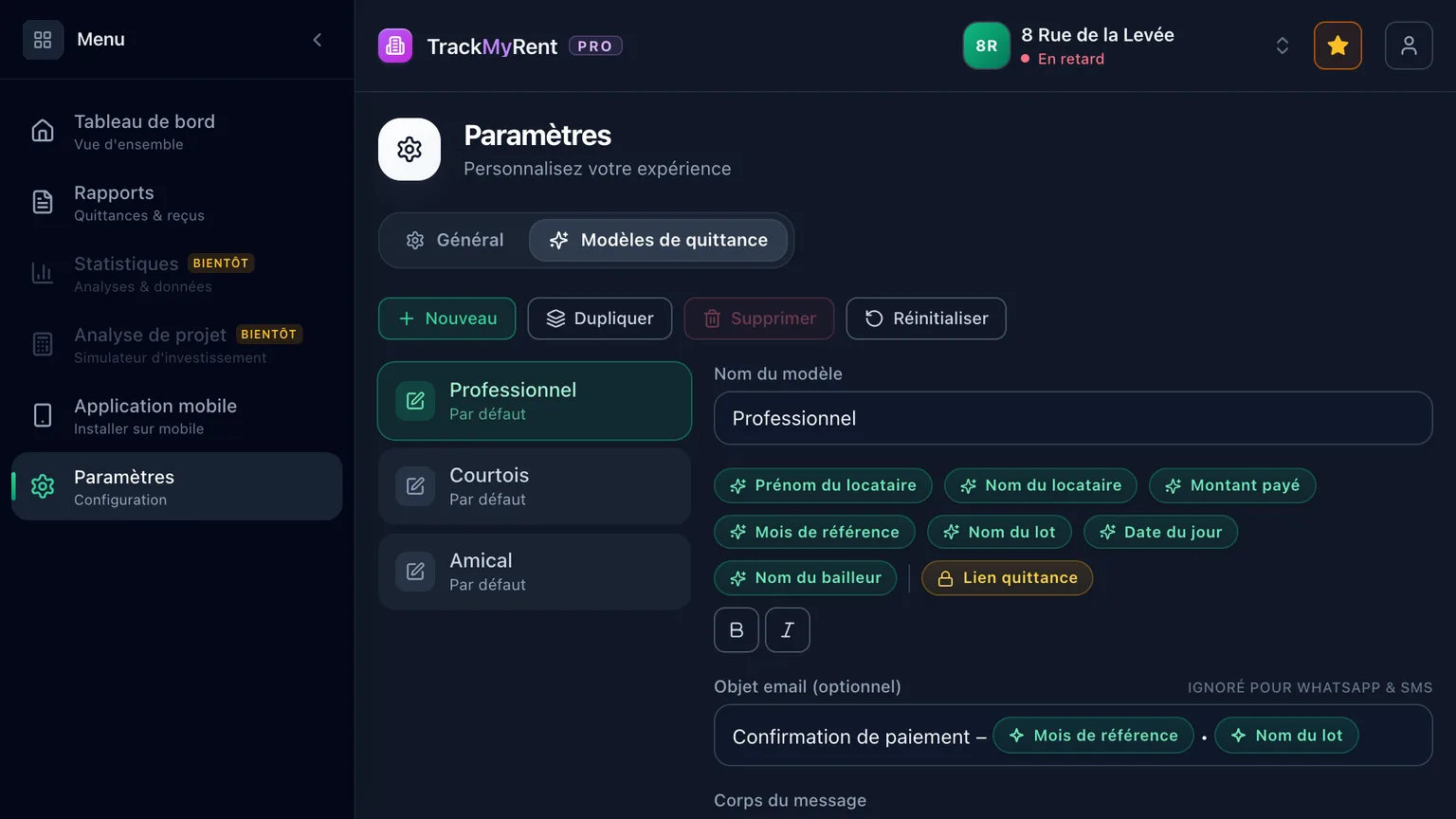 Vos messages, écrits une fois pour toutes